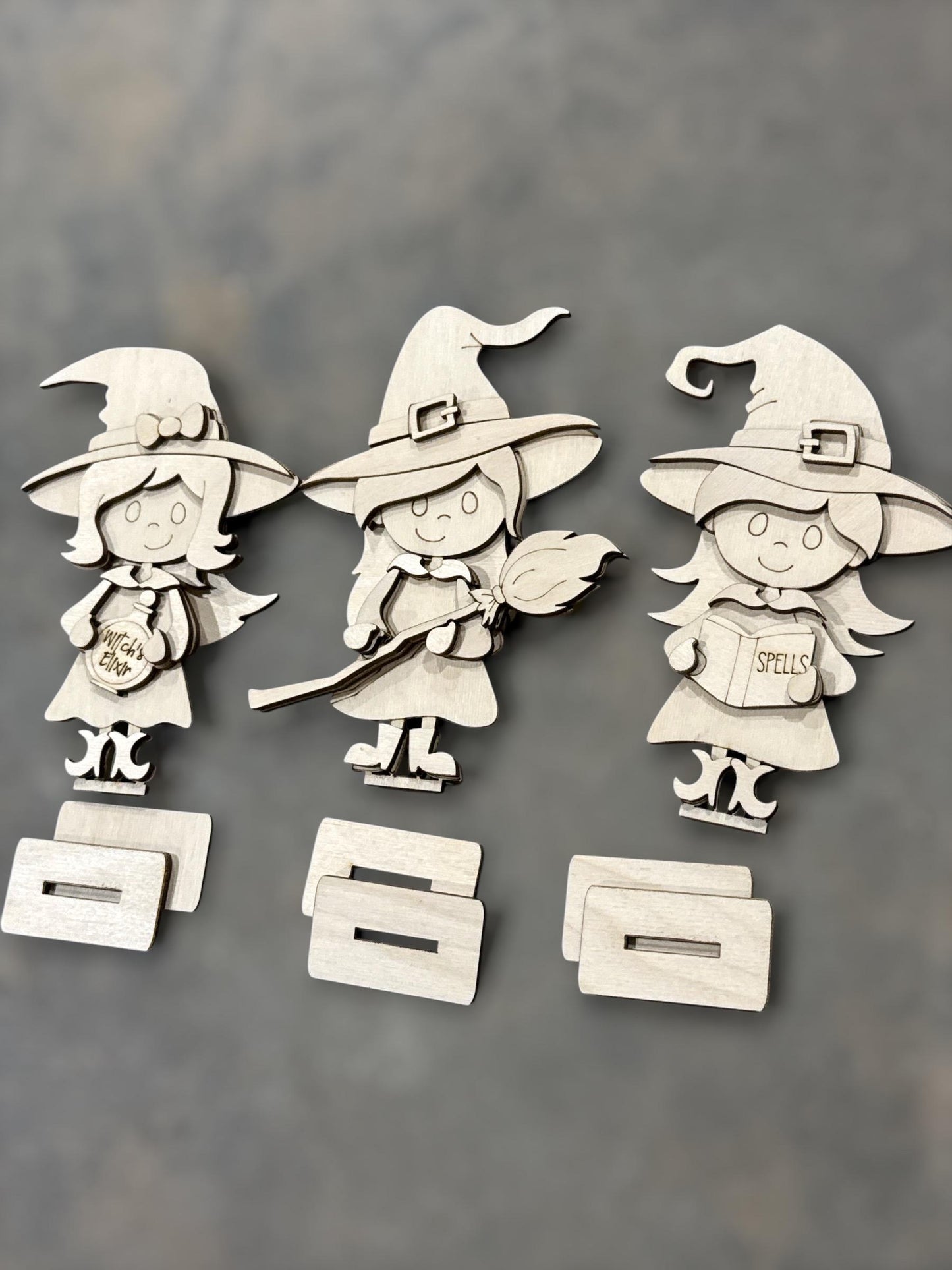 DIY Cute little Witch Shelf Sitter, Halloween, witches Tiered Tray