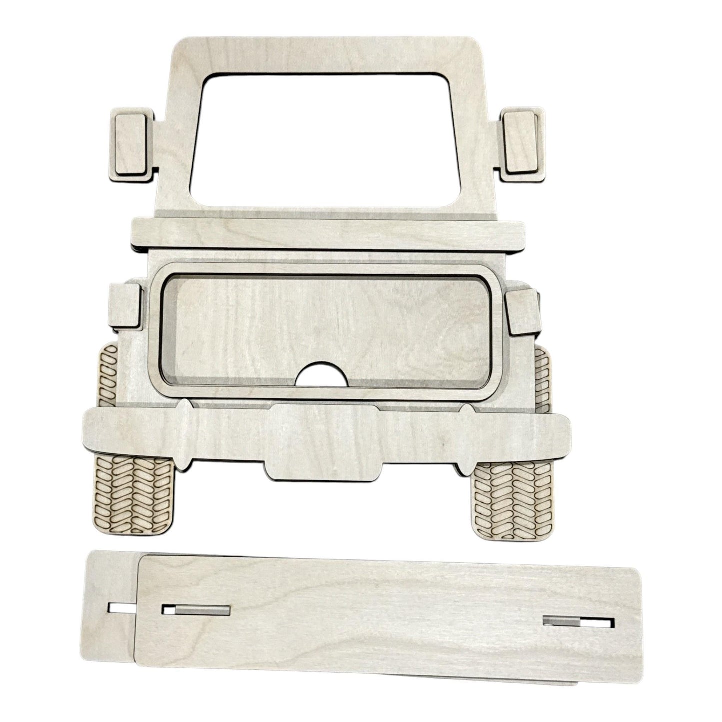 DIY Offroad Truck with Base, Seasonal Truck, DIY Offroad Truck, Wooden Truck