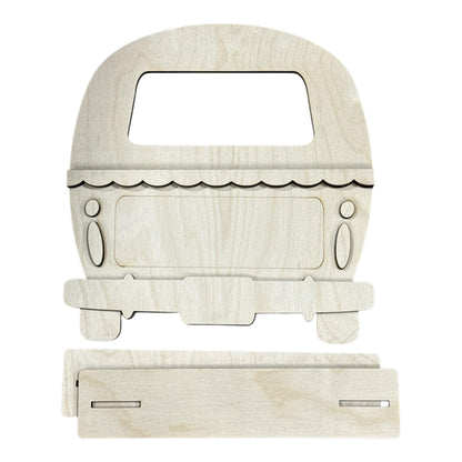 DIY Camper Interchangeable with Base, Seasonal Camper Door hanger, Unfinished