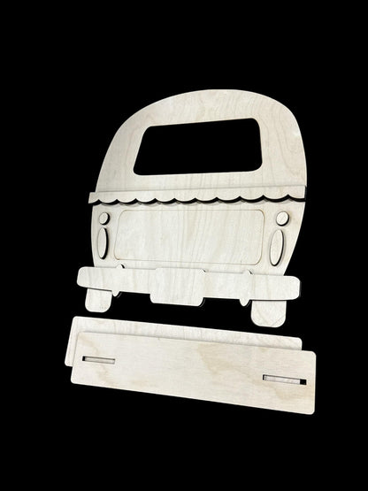 DIY Camper Interchangeable with Base, Seasonal Camper Door hanger, Unfinished