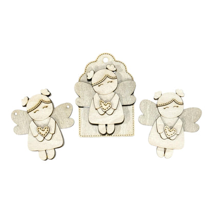 DIY Birthstone Angel Ornaments, Unfinished Ornaments, Angels Unfinished Wooden Ornaments