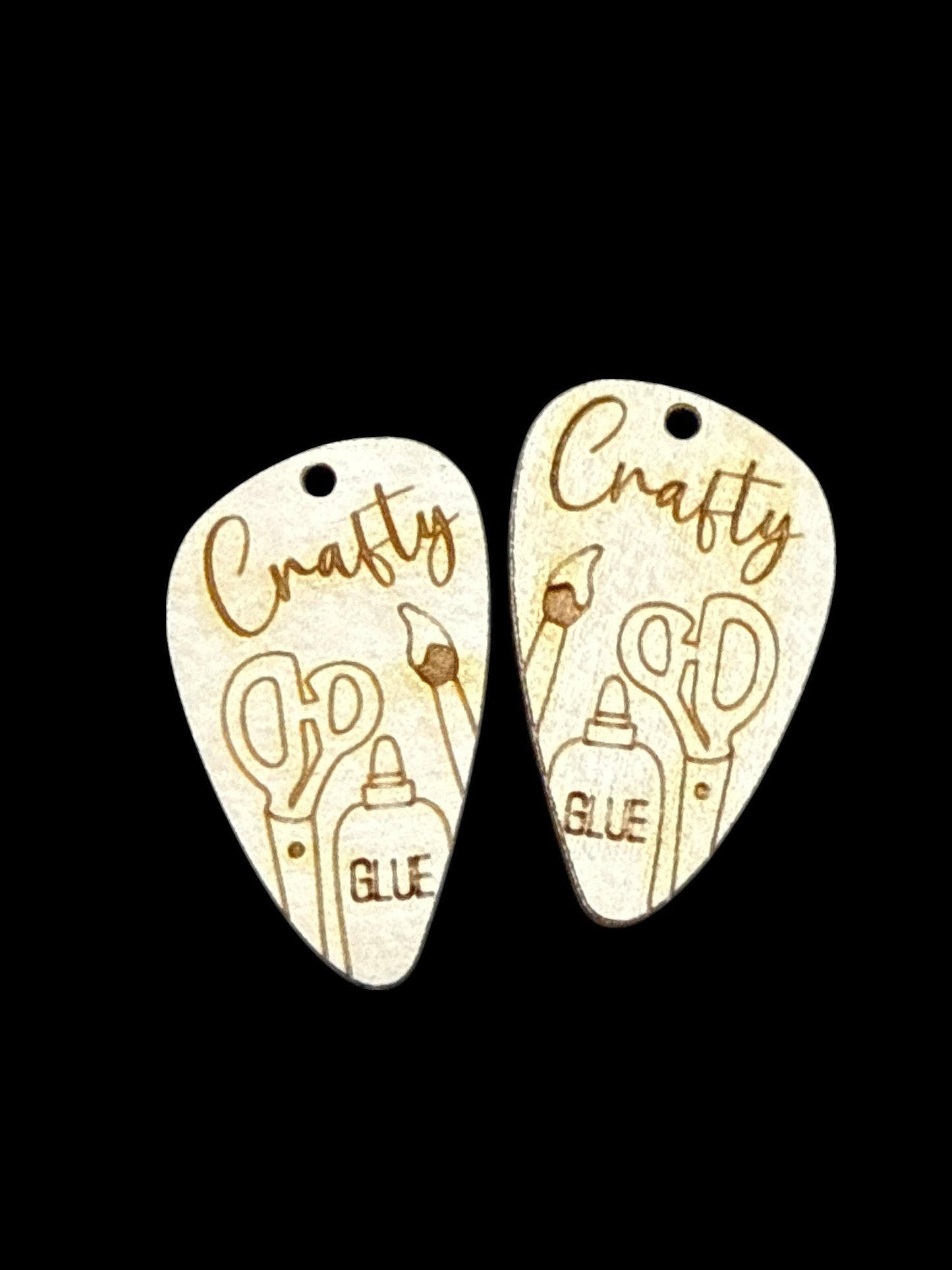 DIY Crafty Wooden Earrings: Unfinished Craft Blanks, Crafty