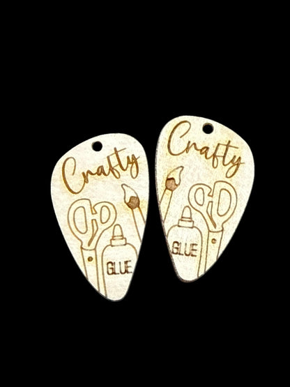 DIY Crafty Wooden Earrings: Unfinished Craft Blanks, Crafty