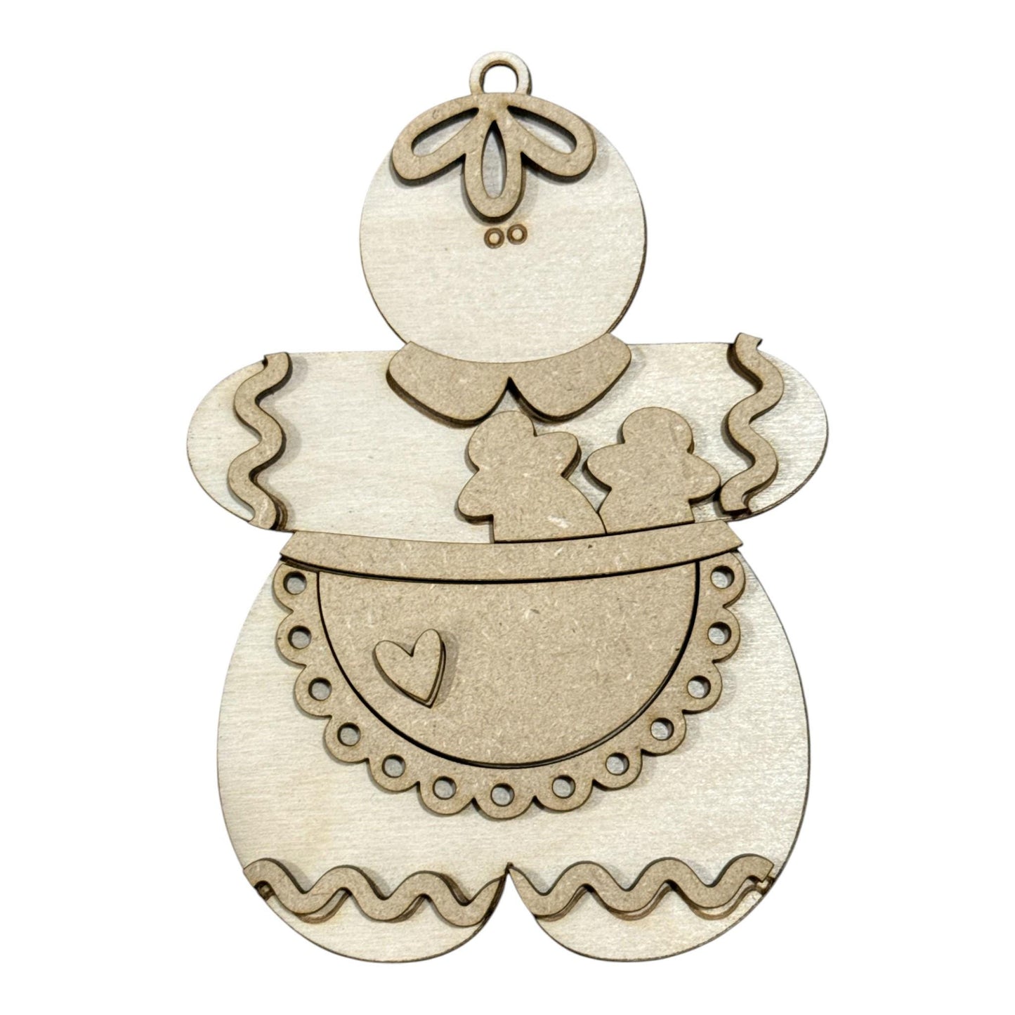 DIY Sweet Friends, Gingerbread and Snowman Unfinished Ornaments