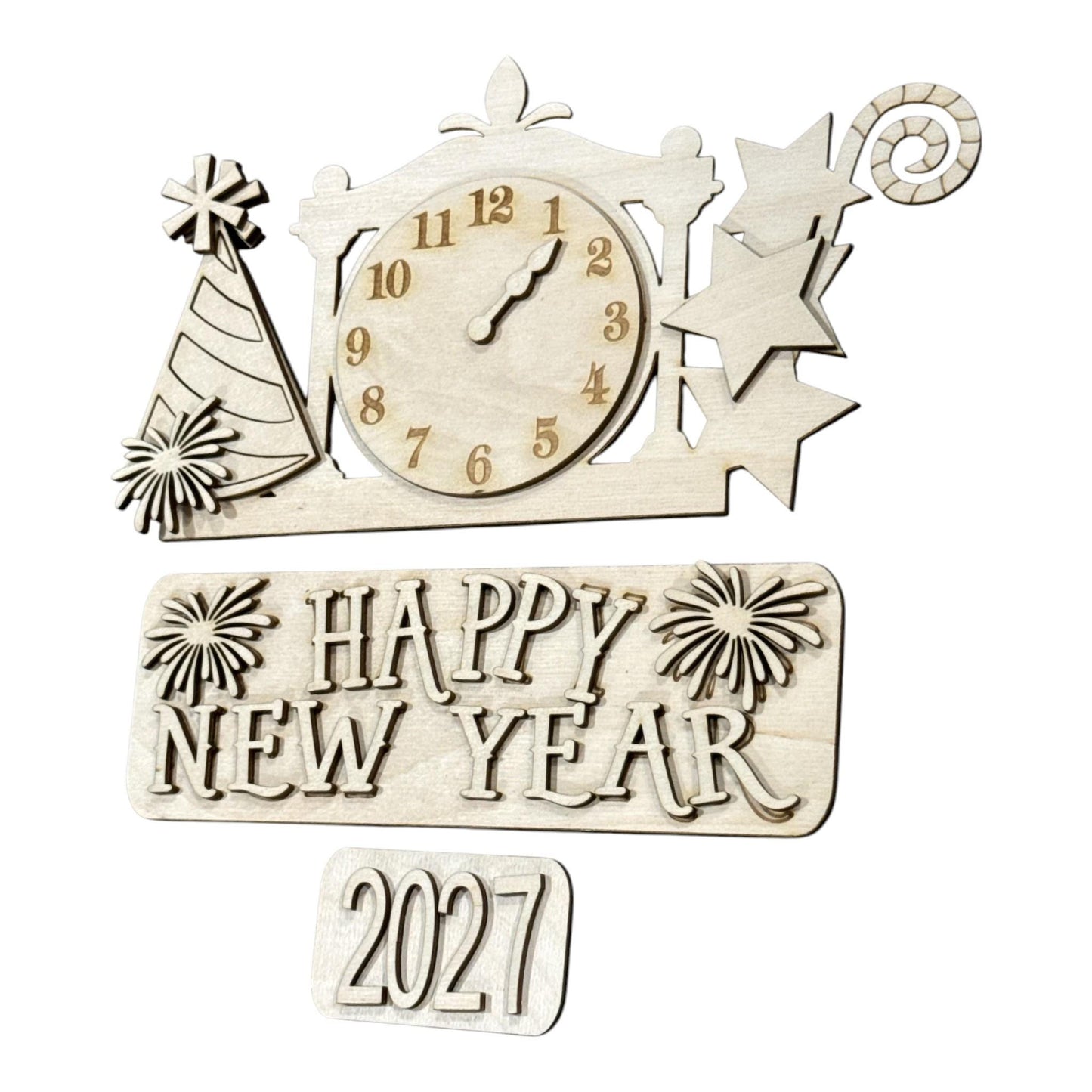 DIY Happy New Year Truck Insert: Interchangeable, Insert Only