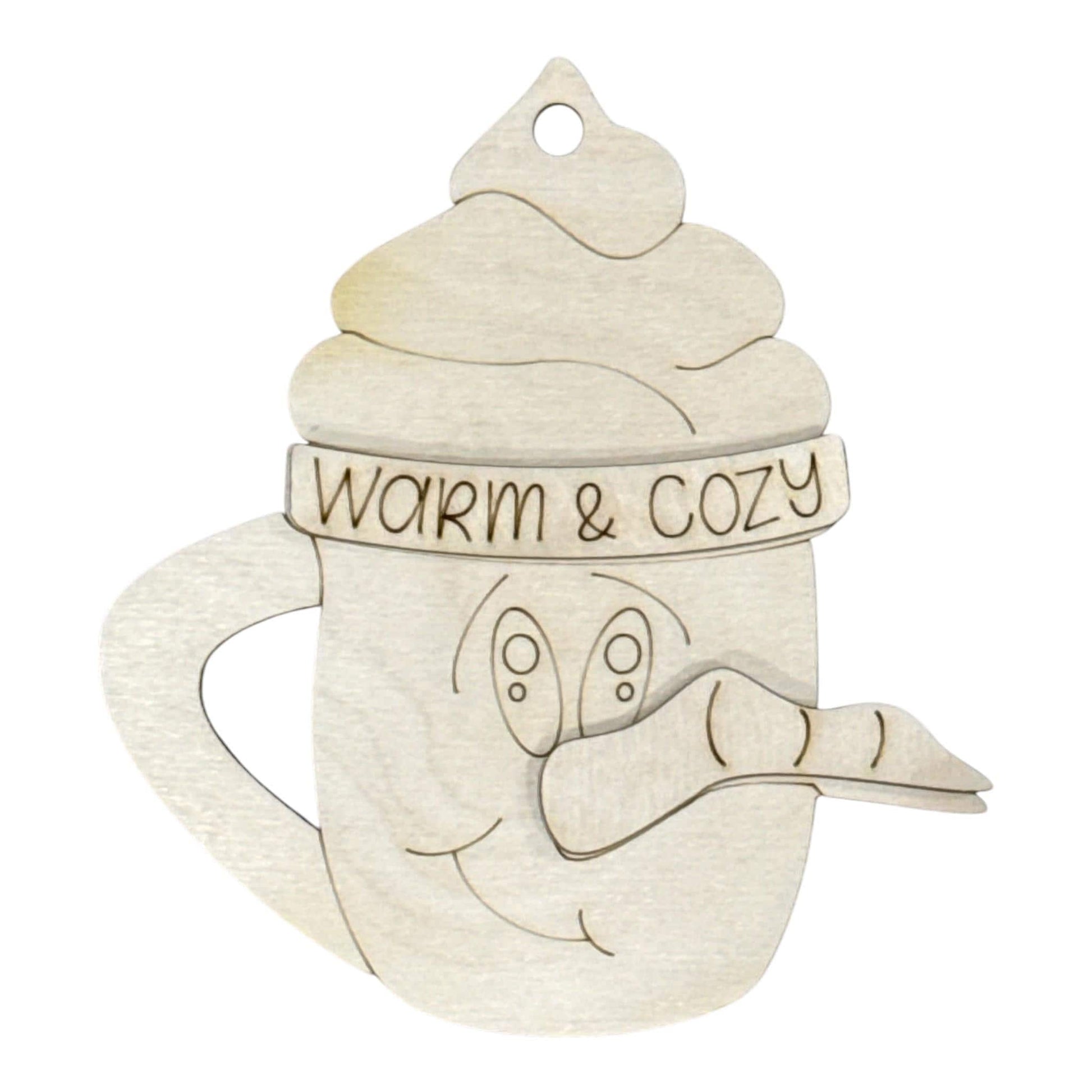 DIY Warm and Cozy Snowman Ornament, Unfinished Snowman