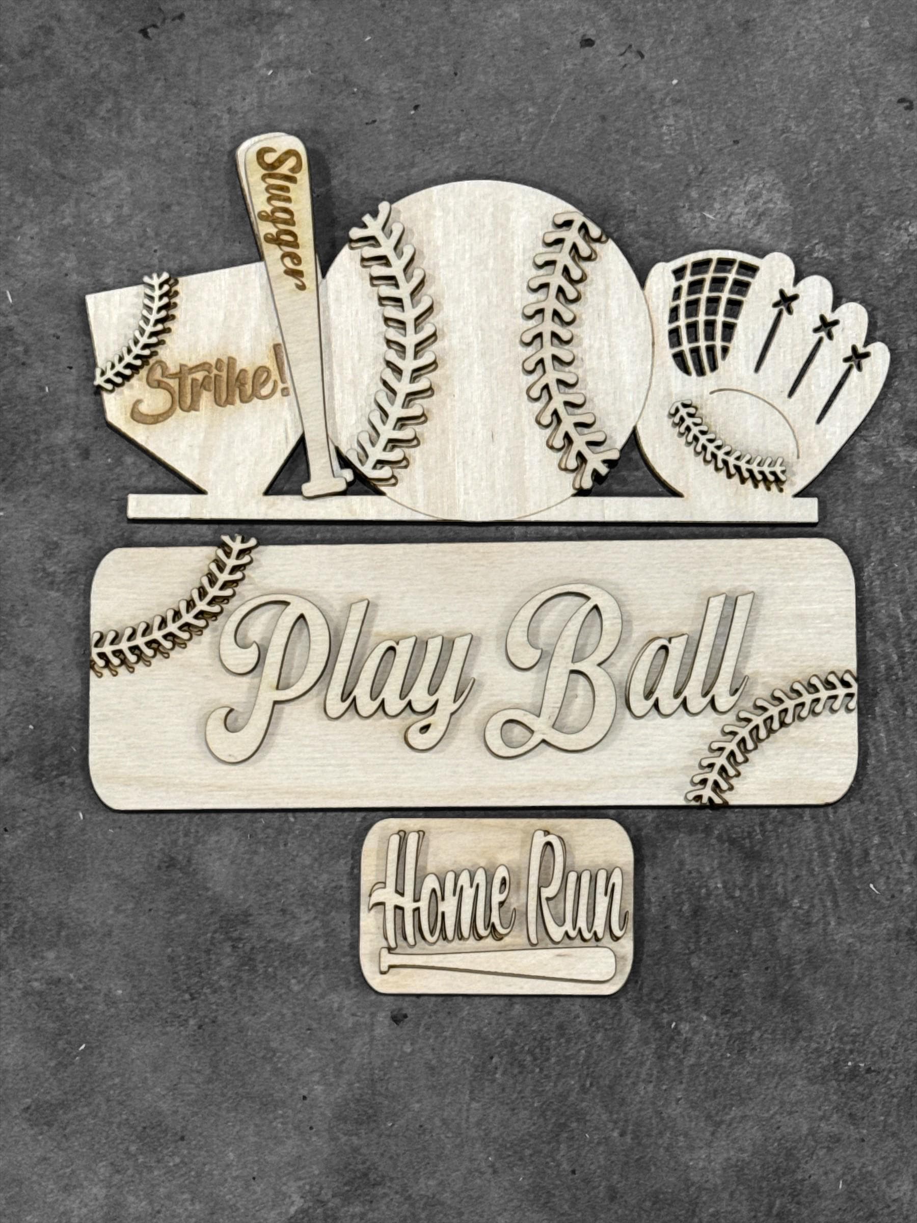 DIY Play Ball Truck Insert: Interchangeable, Insert Only, Baseball