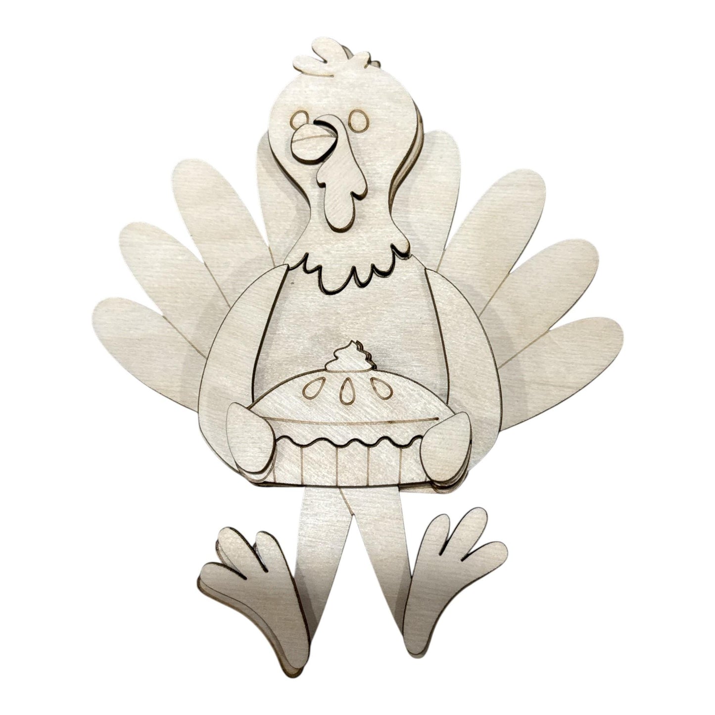 DIY Pilgrim Turkey Shelf Sitter, Interchangeable Unfinished Fall