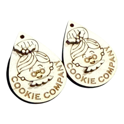 DIY Cookie Company Claus Earrings: Unfinished Birch Blanks