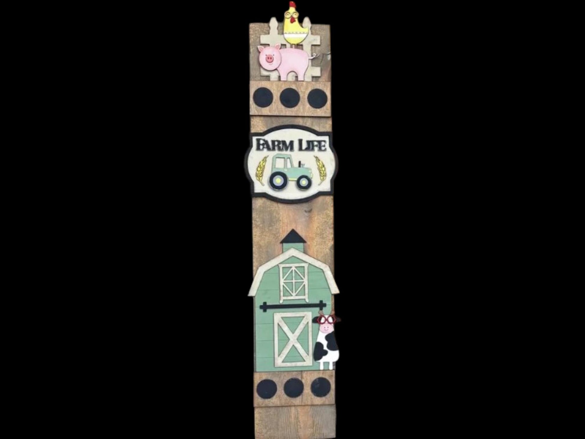 DIY Farm Animal and Barn Base Porch Leaner Insert Only, Interchangeable Porch Leaner, Seasonal