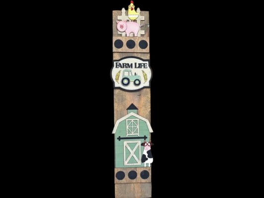 DIY Farm Animal and Barn Base Porch Leaner Insert Only, Interchangeable Porch Leaner, Seasonal