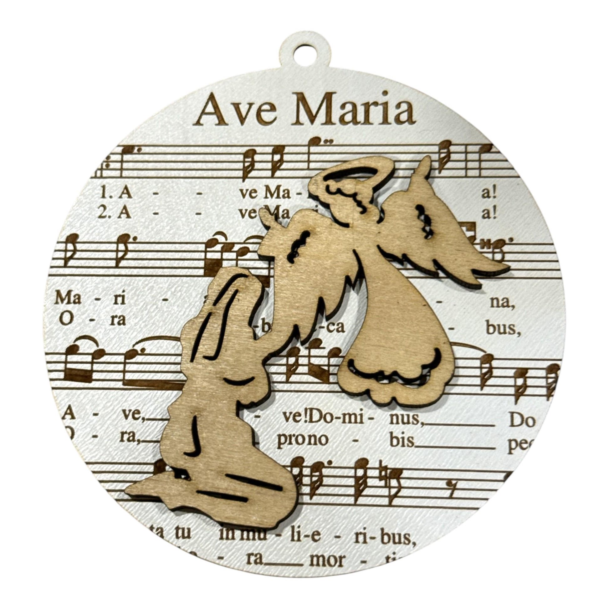 DIY Round Nativity Christmas Ornaments, Unfinished