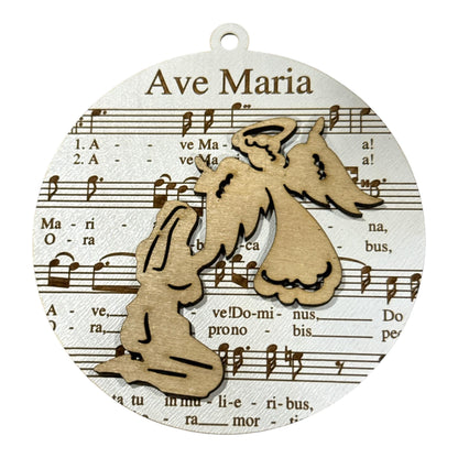 DIY Round Nativity Christmas Ornaments, Unfinished