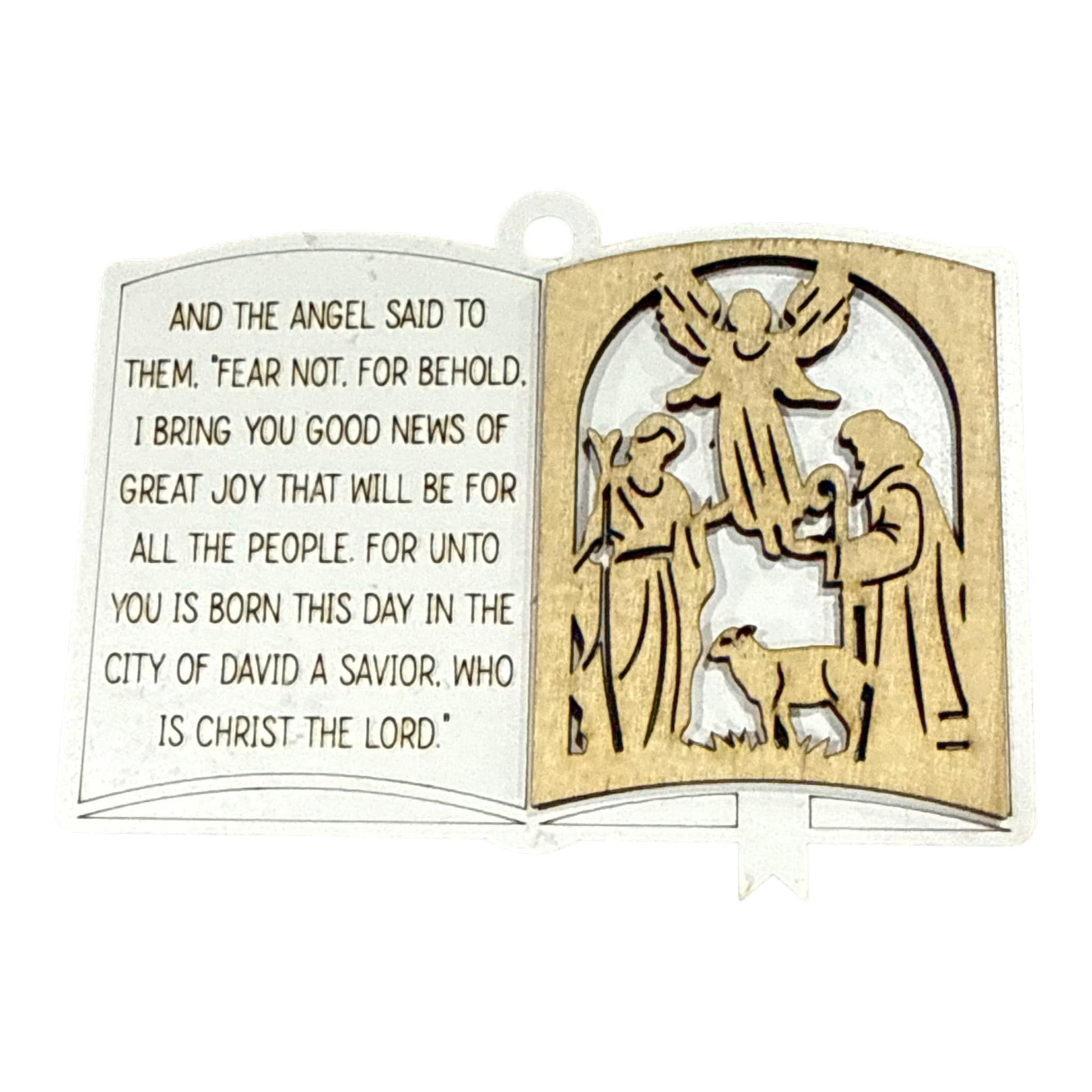 DIY Book Nativity Christmas Ornaments, Unfinished