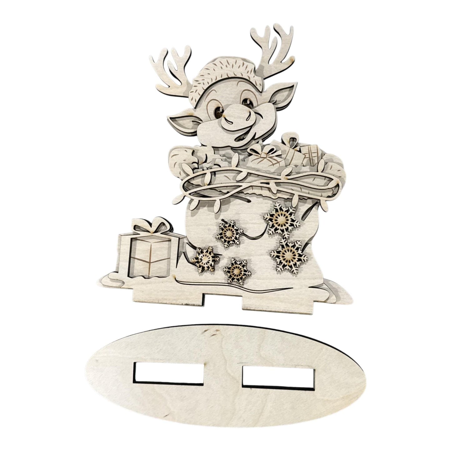 DIY 3-D Santa Snowman and Gnome Layered, DIY, Shelf Sitter