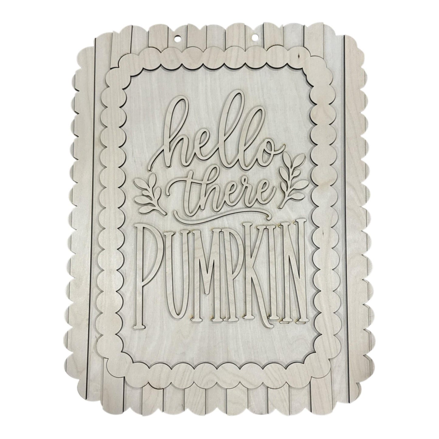 DIY Hello There Pumpkin with Scallop