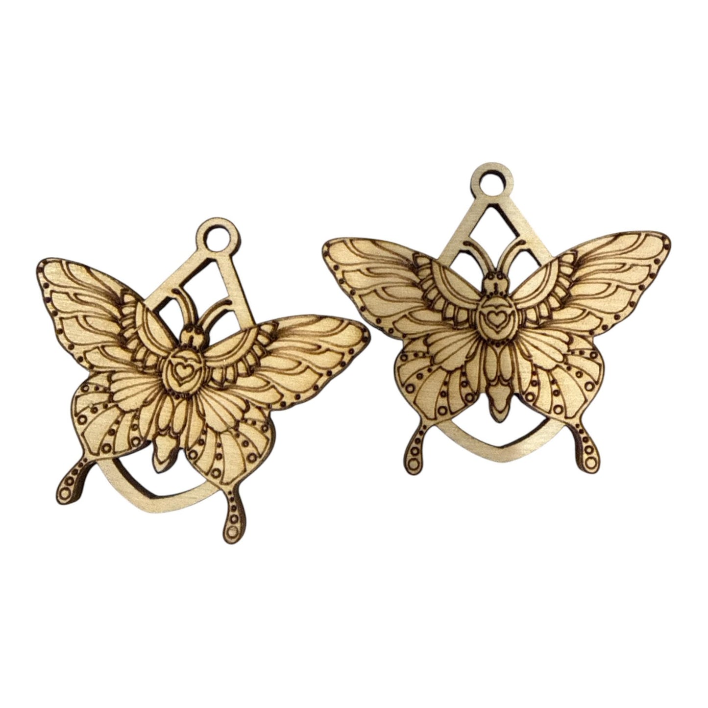 DIY Bug Single Earrings, Engraved Wooden Earrings Unfinished