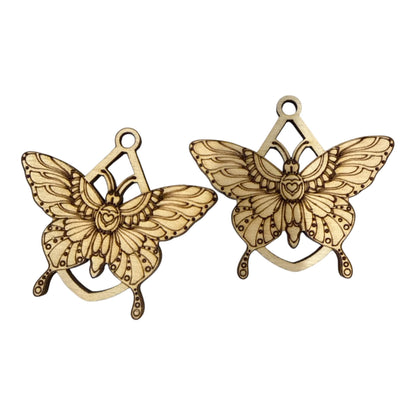 DIY Bug Single Earrings, Engraved Wooden Earrings Unfinished