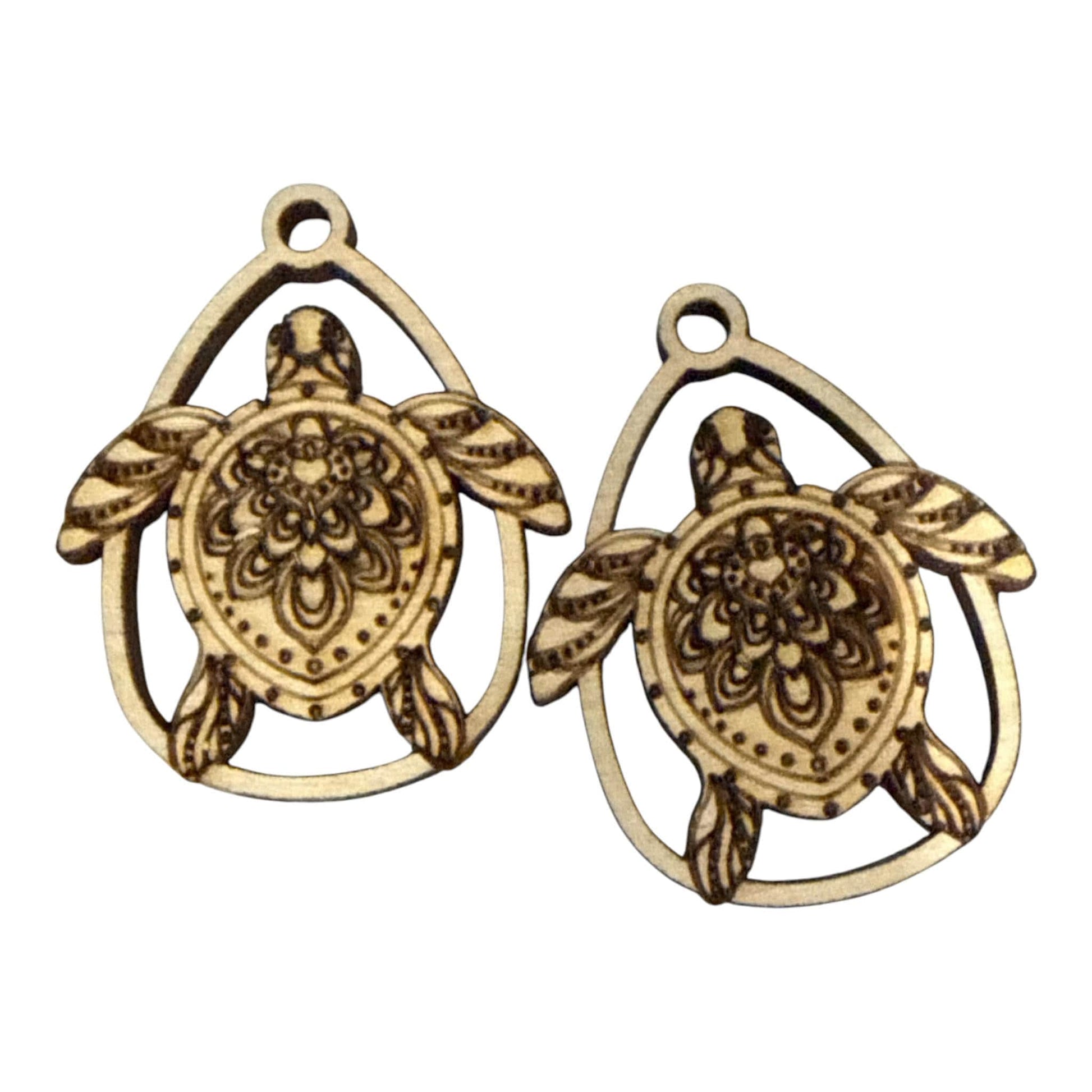 DIY Bug Single Earrings, Engraved Wooden Earrings Unfinished