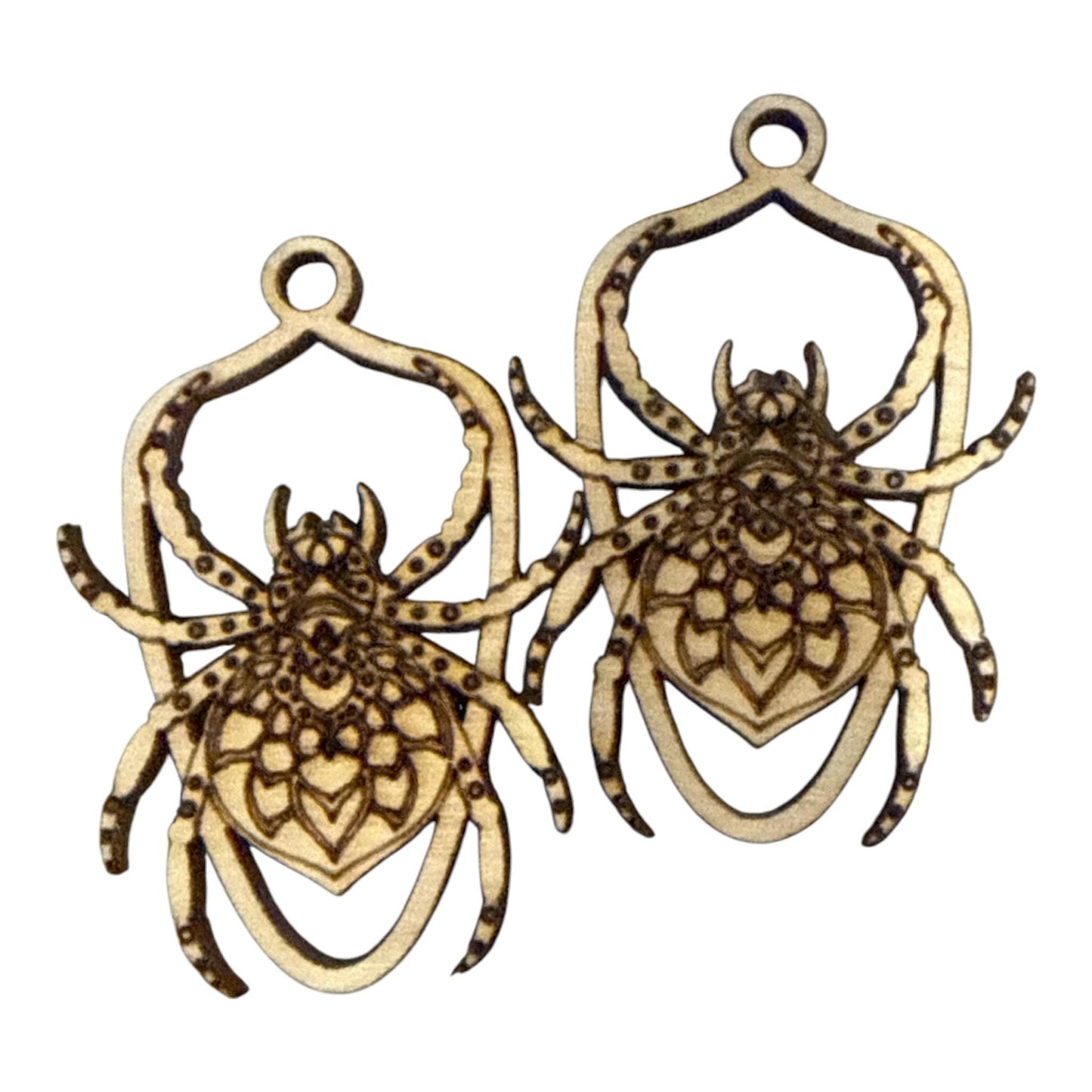 DIY Bug Single Earrings, Engraved Wooden Earrings Unfinished