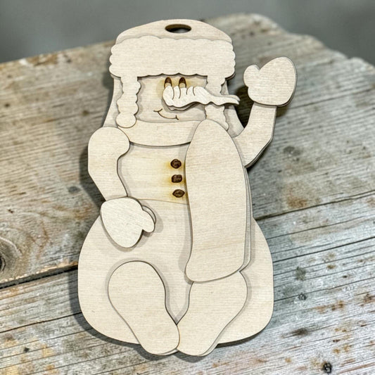 DIY Cute Waving Snowman, Snowman