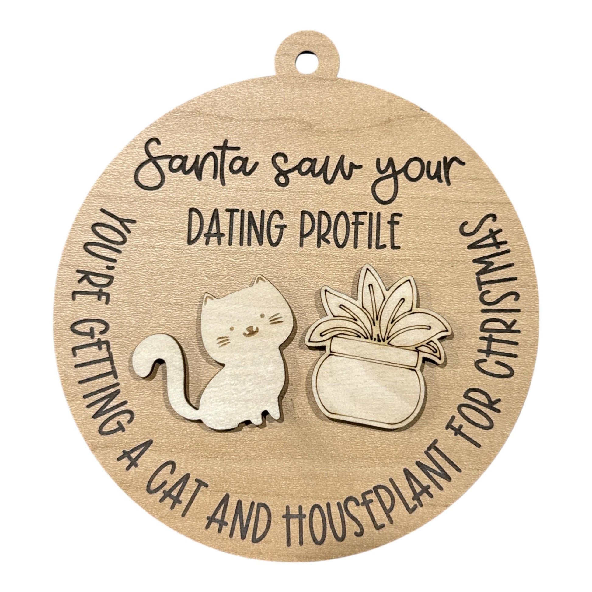 DIY Santa Saw your Ornaments, Tik Tok, Amazon, Door Dash, Unfinished Christmas