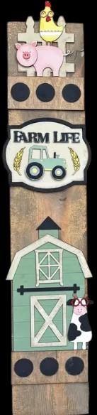 DIY Farm Animal and Barn Base Porch Leaner Insert Only, Interchangeable Porch Leaner, Seasonal