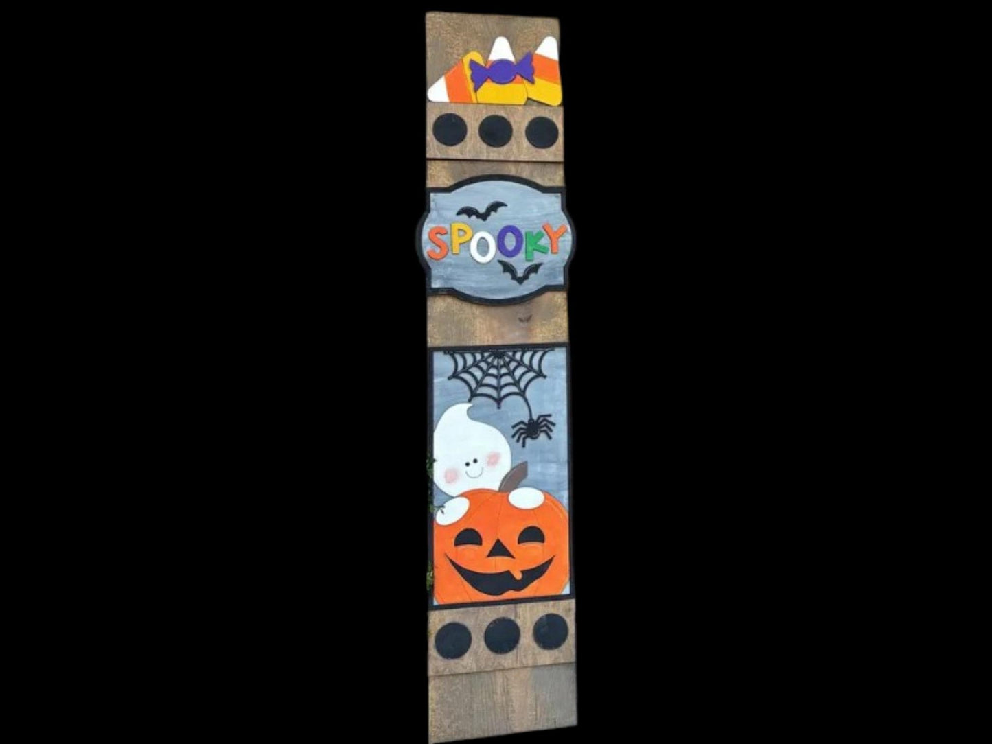 DIY Spooky Ghost Leaner Insert Only, Interchangeable Porch Leaner, Seasonal