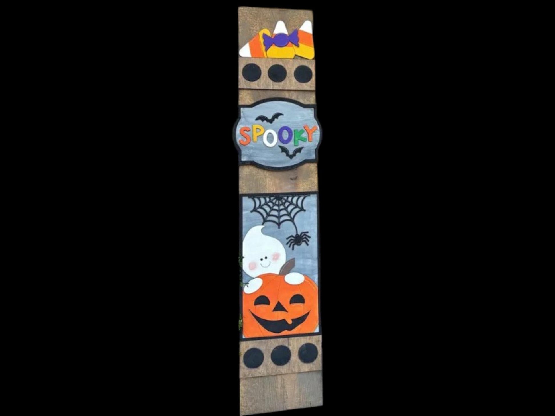 DIY Spooky Ghost Leaner Insert Only, Interchangeable Porch Leaner, Seasonal