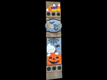 DIY Spooky Ghost Leaner Insert Only, Interchangeable Porch Leaner, Seasonal