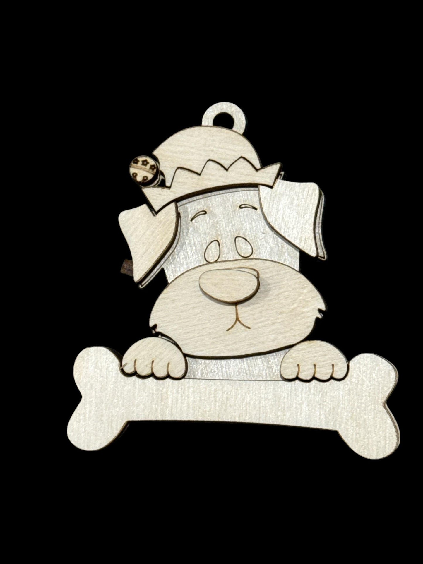 DIY Set of 10 Dog Bone Ornaments, Cute Dogs 3D