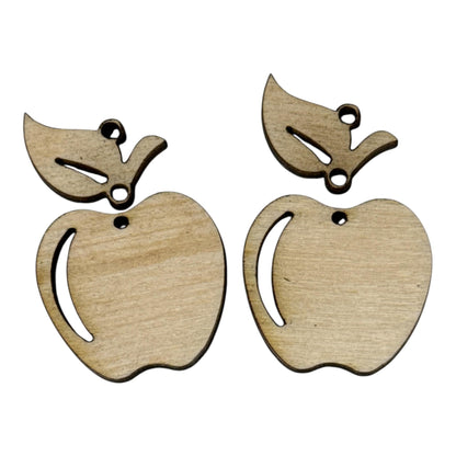 Apple Earring DIY Earrings: Unfinished Wood, Craft Night Jewelry