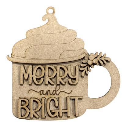 DIY Country Christmas Ornaments, Unfinished