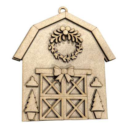 DIY Country Christmas Ornaments, Unfinished