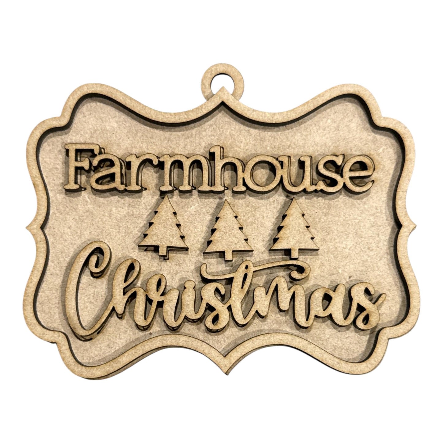 DIY Country Christmas Ornaments, Unfinished