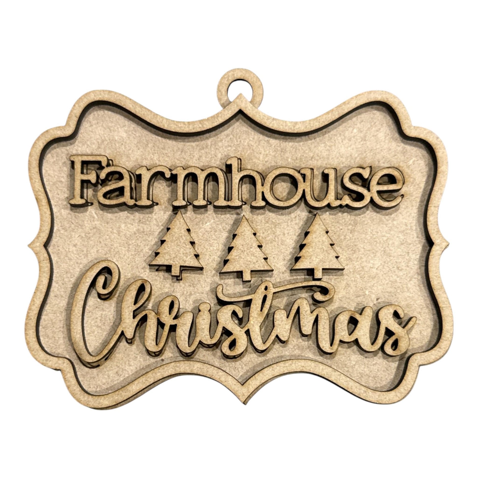 DIY Country Christmas Ornaments, Unfinished