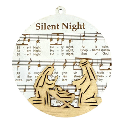 DIY Round Nativity Christmas Ornaments, Unfinished