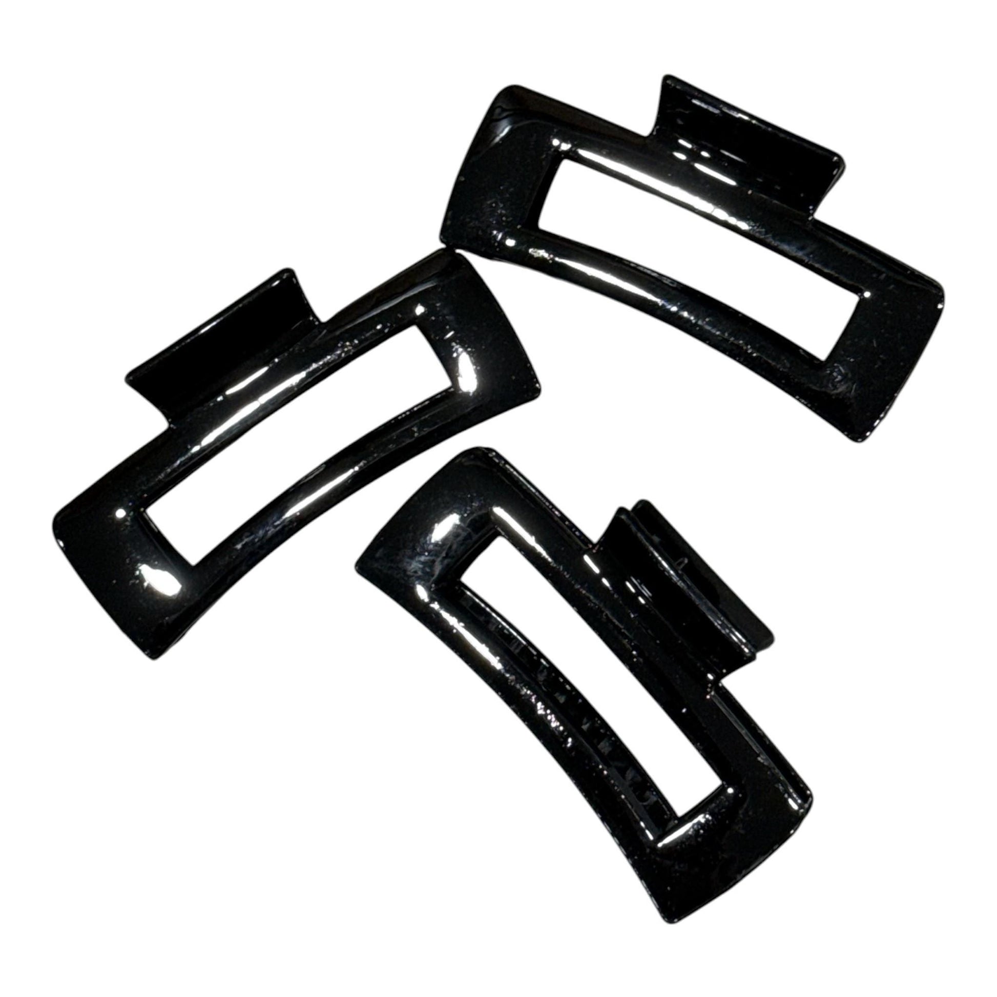 Black Claw Clip, Claw Clips 4", Colors, Black 10 pack