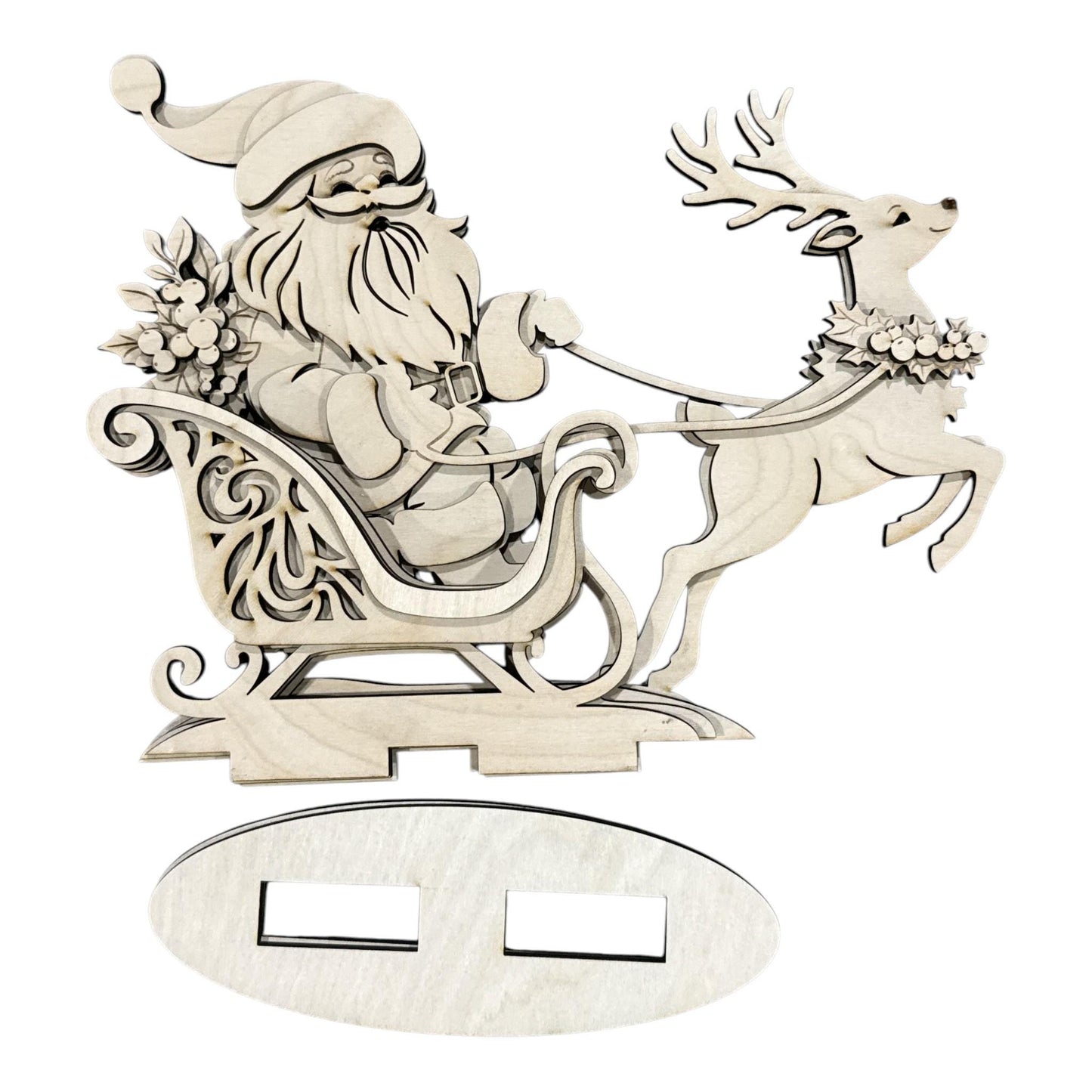 DIY 3-D Santa Snowman and Gnome Layered, DIY, Shelf Sitter