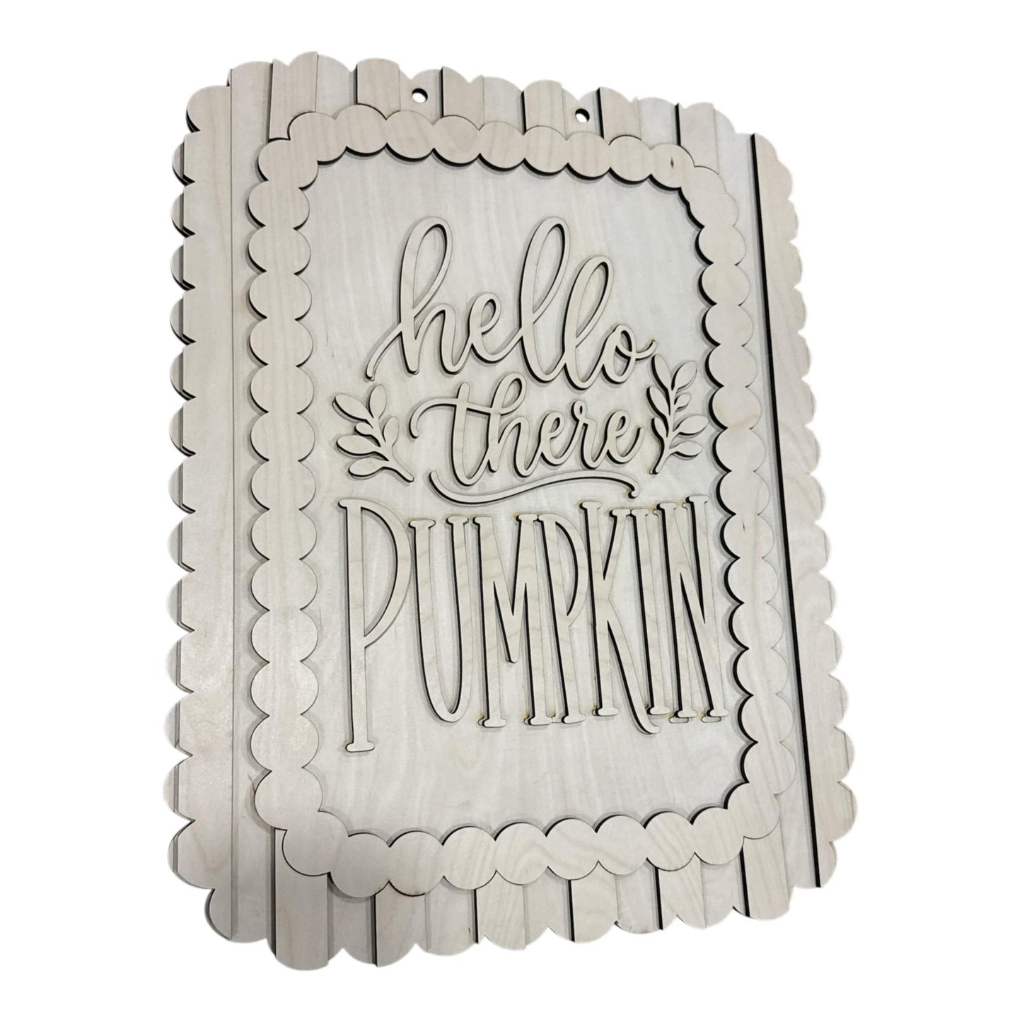 DIY Hello There Pumpkin with Scallop