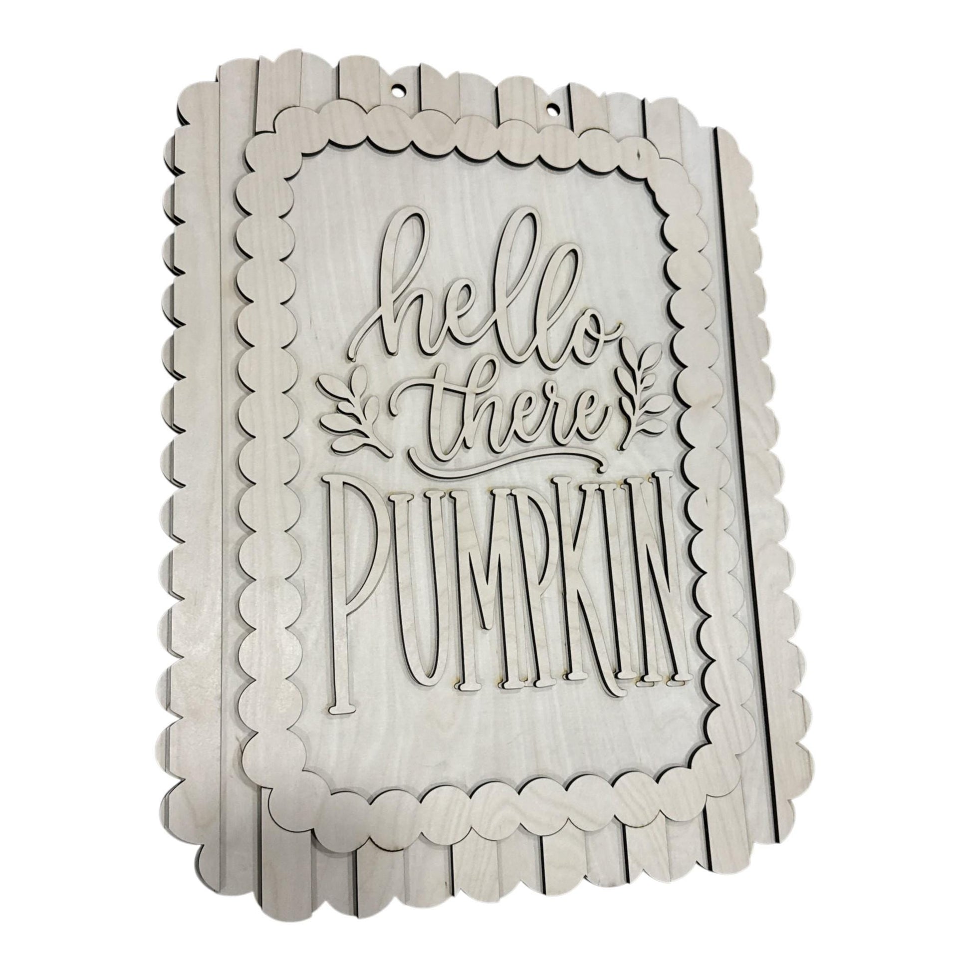 DIY Hello There Pumpkin with Scallop