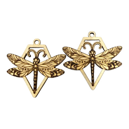 DIY Bug Single Earrings, Engraved Wooden Earrings Unfinished