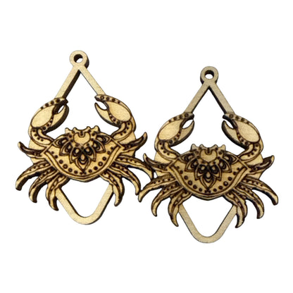 DIY Bug Single Earrings, Engraved Wooden Earrings Unfinished