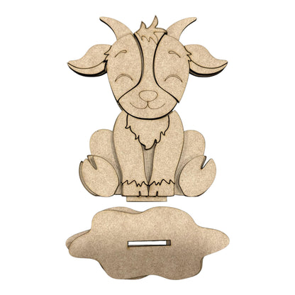 DIY Goat Farm Animals Shelf Sitter