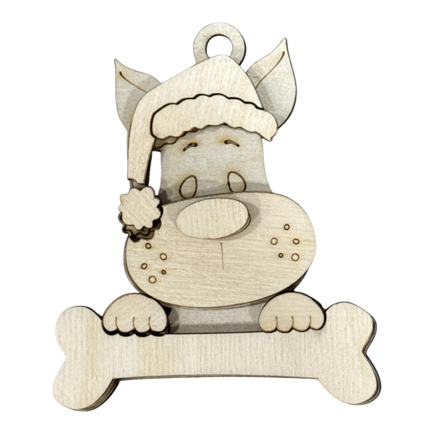 DIY Set of 10 Dog Bone Ornaments, Cute Dogs 3D