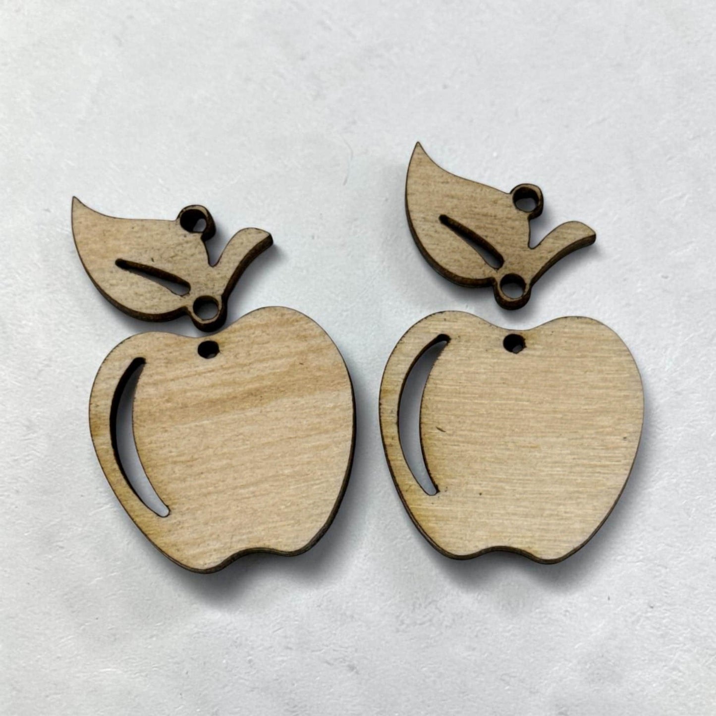 Apple Earring DIY Earrings: Unfinished Wood, Craft Night Jewelry