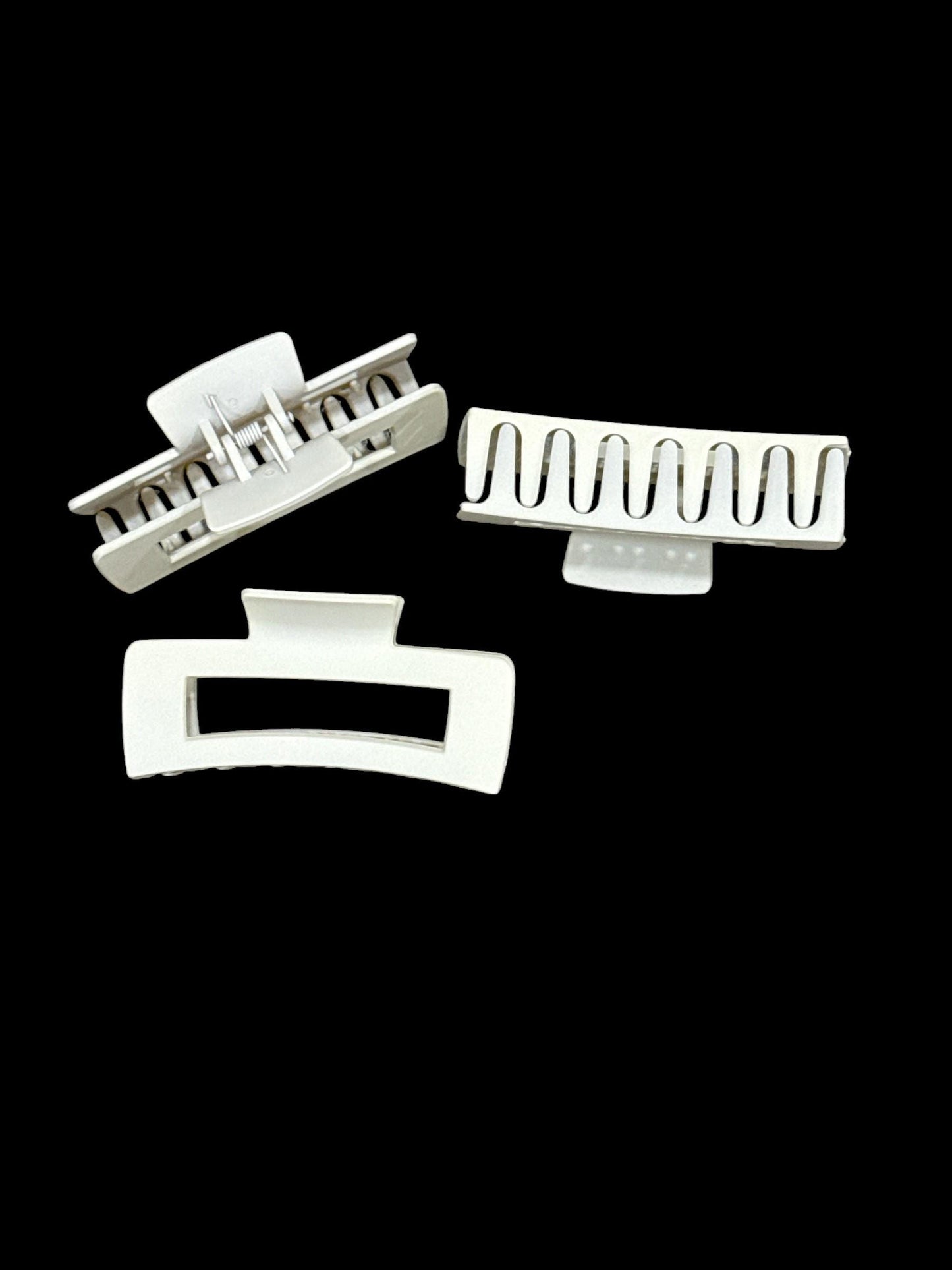 Off White, Rectangle Claw Clip, Claw Clips 4", Color