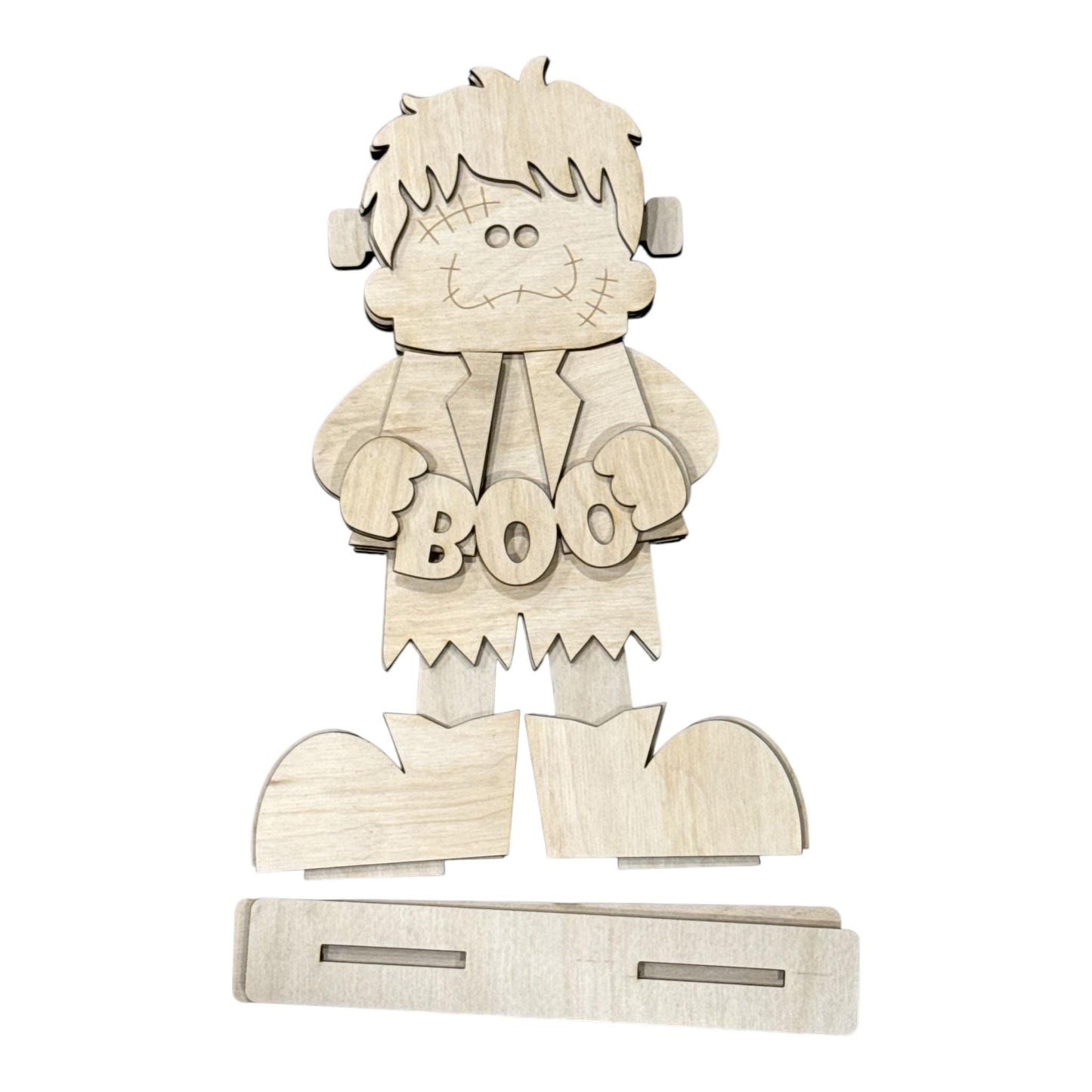 DIY Boo Frankenstein, Shelf Sitter