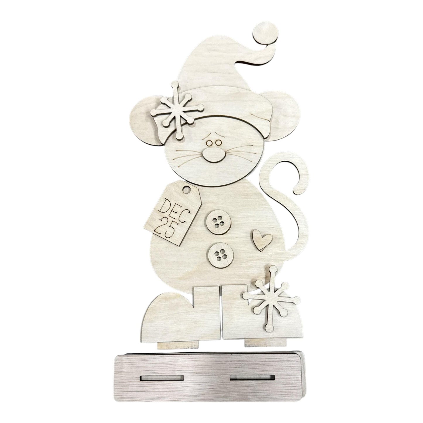 DIY Pip the Mouse, Christmas Friends Shelf Sitter