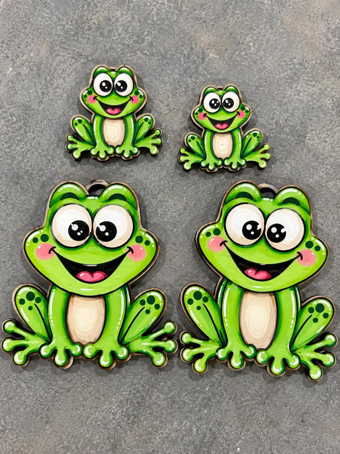 DIY Cute Frog Earrings, Dangles and Studs, Unfinished